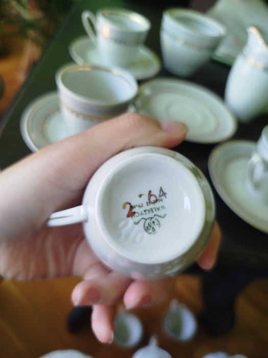 Porcelanowy serwis kawowy z Włocławka