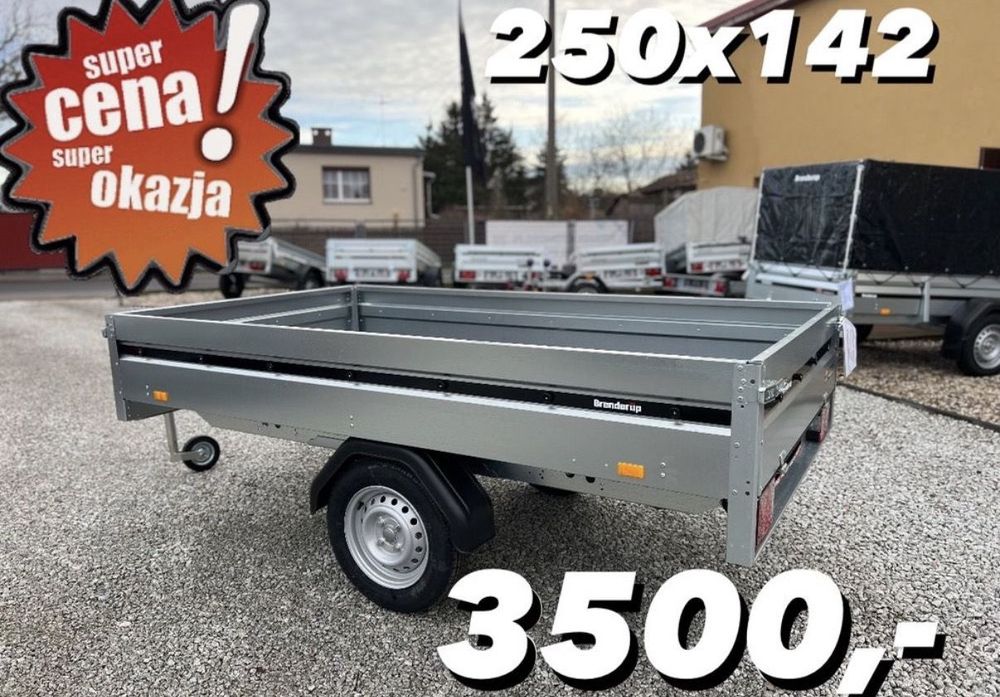 Brenderup 3253  ‼️Nowa przyczepa Brenderup 250x142x35 DOSTAWA‼️