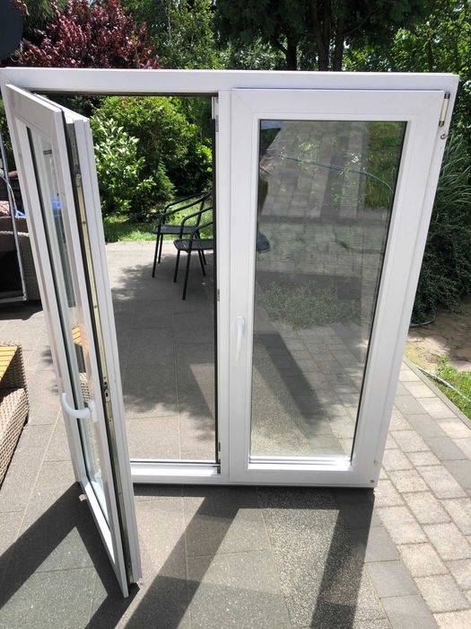 używane okno pcv wys 153 cm/ szer 123 cm