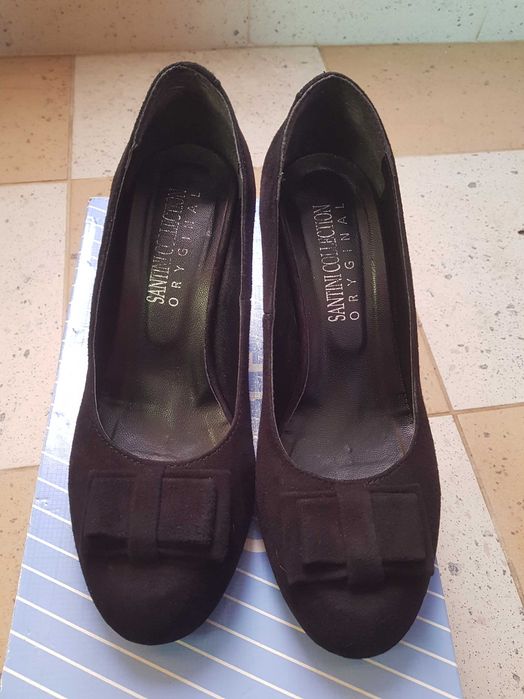 Туфельки, замшевые.