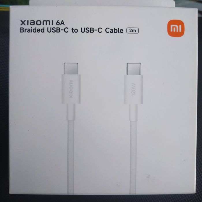 Кабель Xiaomi 6A 120 W Type-C to Type-C (USB-C to USB -C)