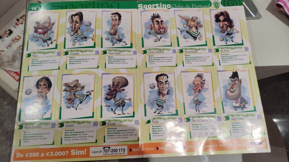 Caderneta de Futebol A Bola