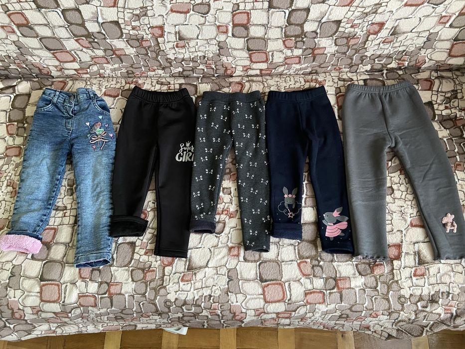 Теплі дитячі штани лосіни джинси з утепленням 92-98 на 2-3 роки