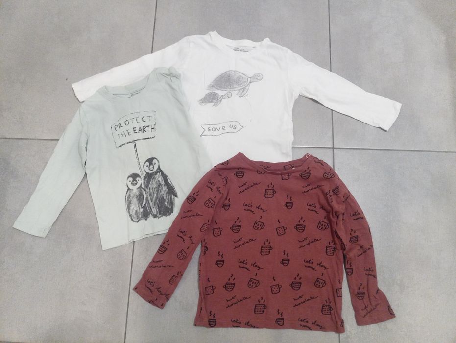 Zestaw 9szt. bluz/bluzek rozmiar 104 cm.