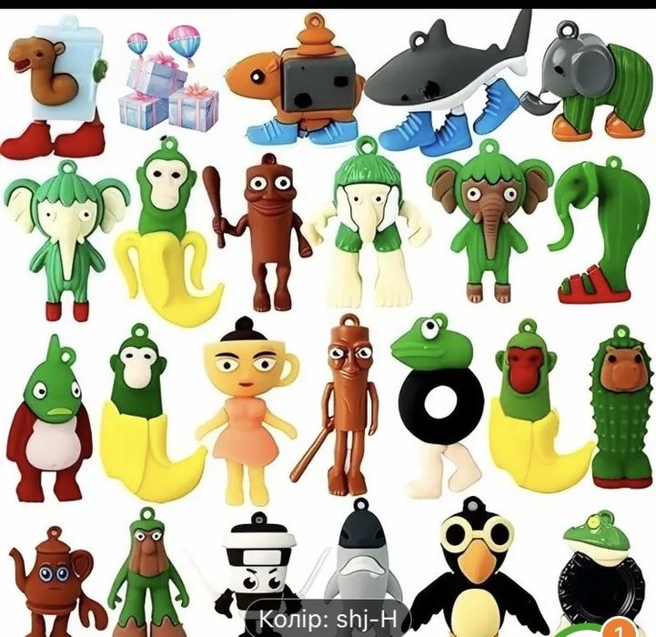 Італійські меми, фігурки. Тунгтунгтунг Сагур та інші