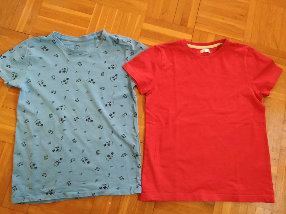 T-shirty bawełniane x 5 dla chłopca 128 cm (cena za całość)