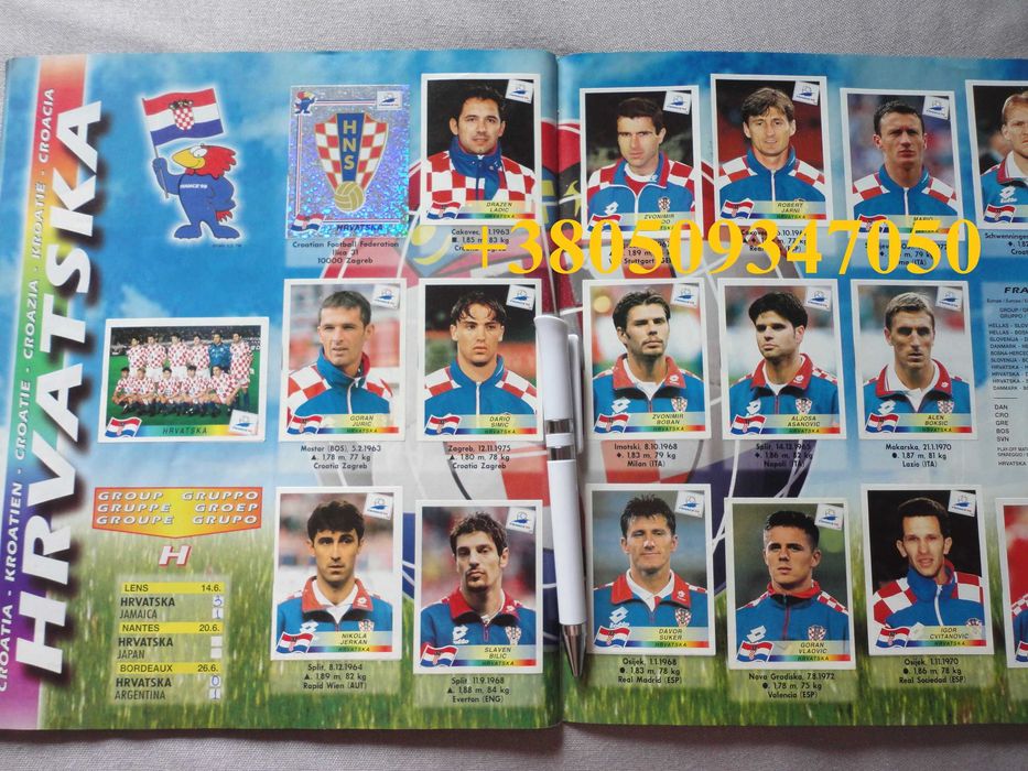 Panini Полный альбом наклеек France 98 (Чемпионат мира FIFA 1998)