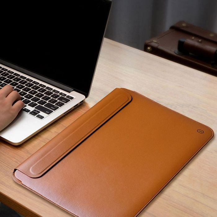 Чехол Кожаный Wiwu Skin Pro на MacBook Air Pro M1 M2 чохол шкіряний ...