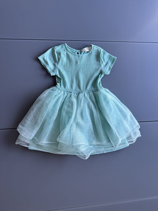 Poekna blekitna sukienka H&M 110/116