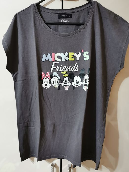 Bluzka koszulka krótki rękaw damska 42 XL Reserved Mickey Mouse Miki