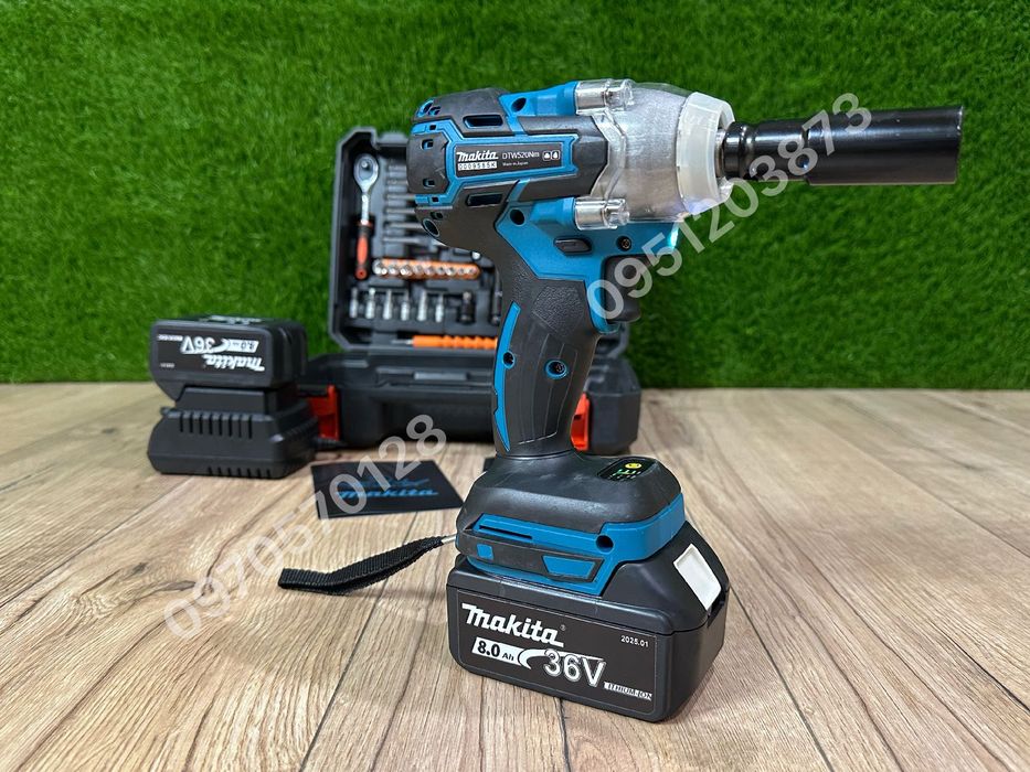 Аккумуляторный Гайковерт Makita DTW520BL 36V8Ah С набором инструментов