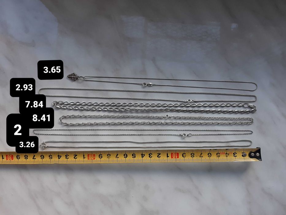 Цепочка, ланцюг, срібло. Б/у
