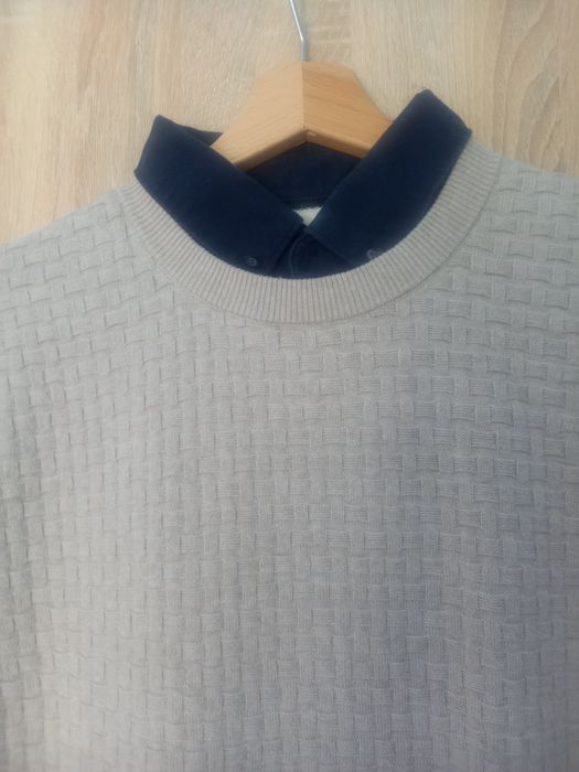 Męski sweter z kołnierzykiem Next  M