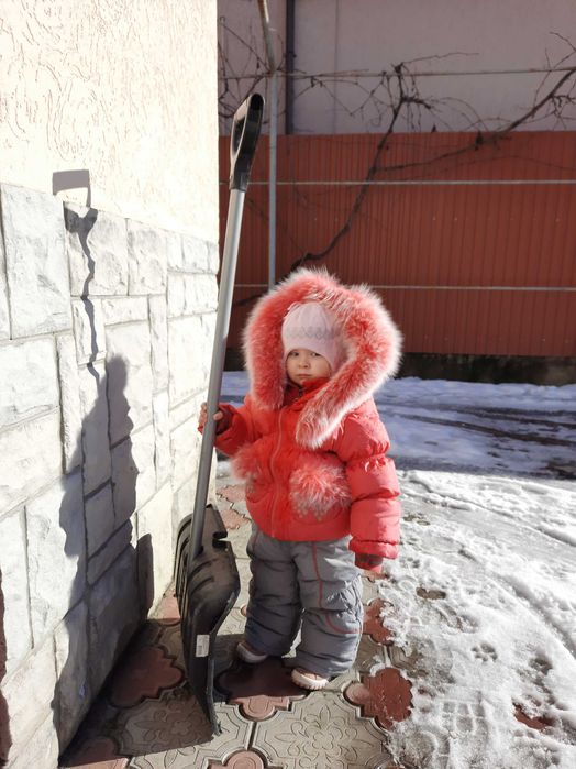 Дитячий напівкомбінезон пуховий. Зима