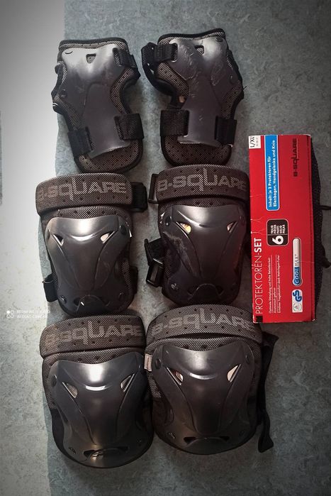 Набір захисту (6 шт.) B-SQUARE COOLMAX® для роликів/скейта (S/M та L/X
