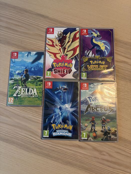 Nintendo switch OLED + 5 jogos Pokémon e Zelda