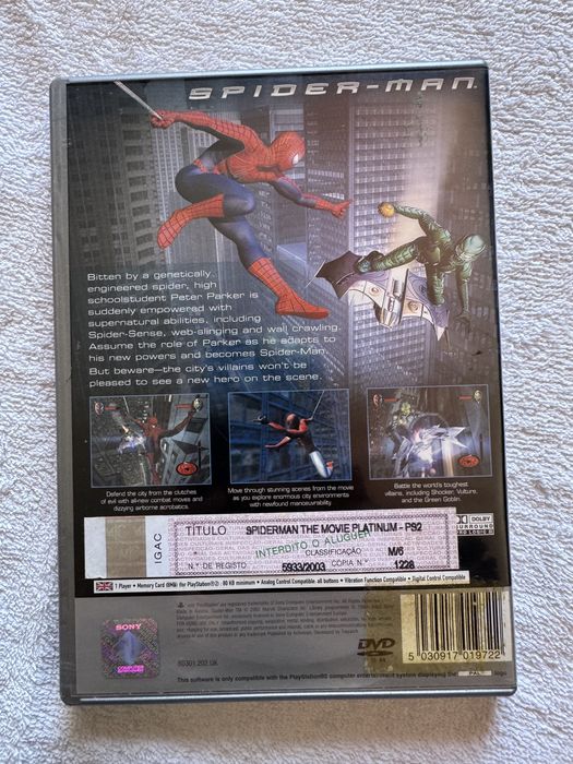 Jogo ‘Spider-man’ para PS2