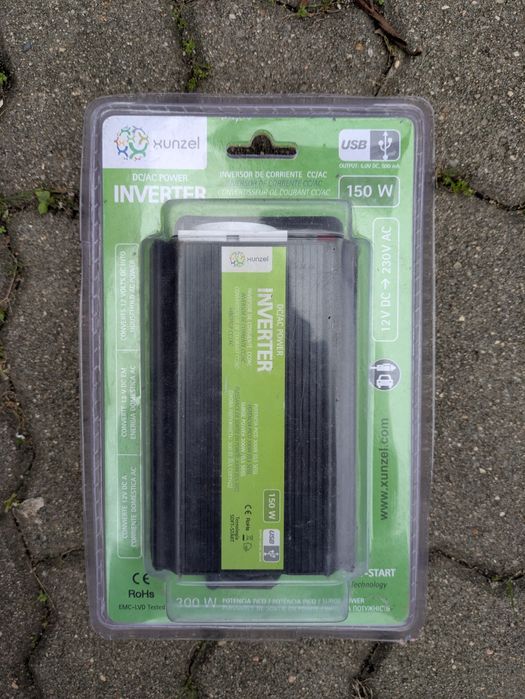 Inversor 12V para 230V (isqueiro para tomada normal)