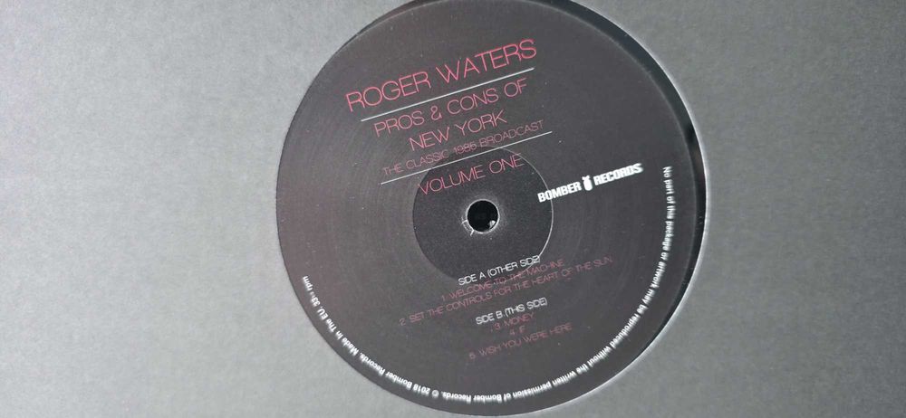 Roger Waters Pros & Cons Of New York (The Classic 1985 Broadcast) 2lp