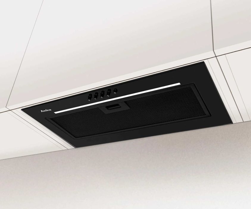 Okap do zabudowy Amica OMC6251BG 55cm 420m3/h 67dB 3 prędkości LED SlimSize Czarny