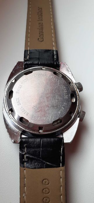 Zegarek OEBRA Alarm 17 jewels SWISS ładny stan.