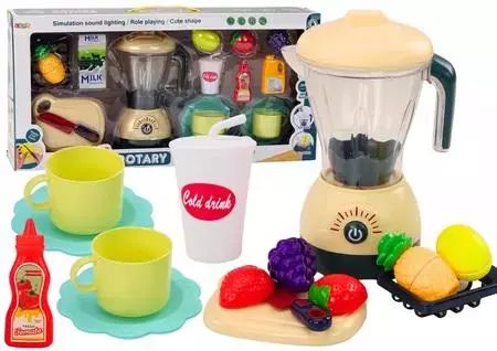 Zestaw elektryczny blender owoce światła dźwięki. Leantoys