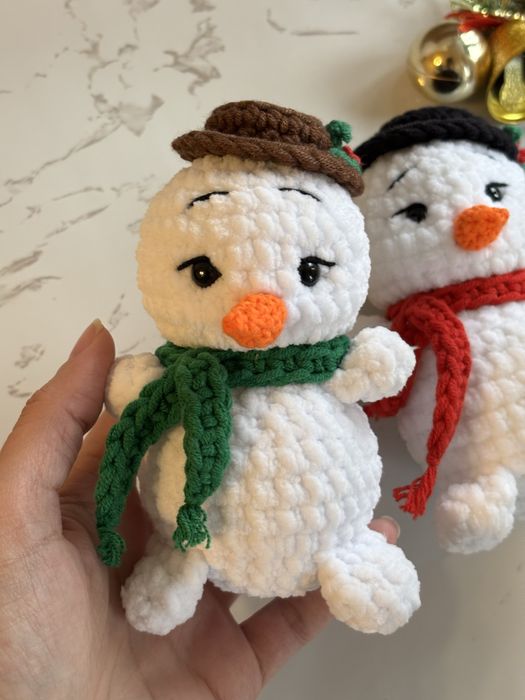 Сніговик мʼяка іграшка