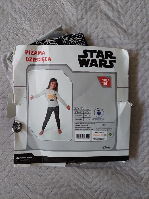 Piżama dziecięca star wars świąteczna 110 116