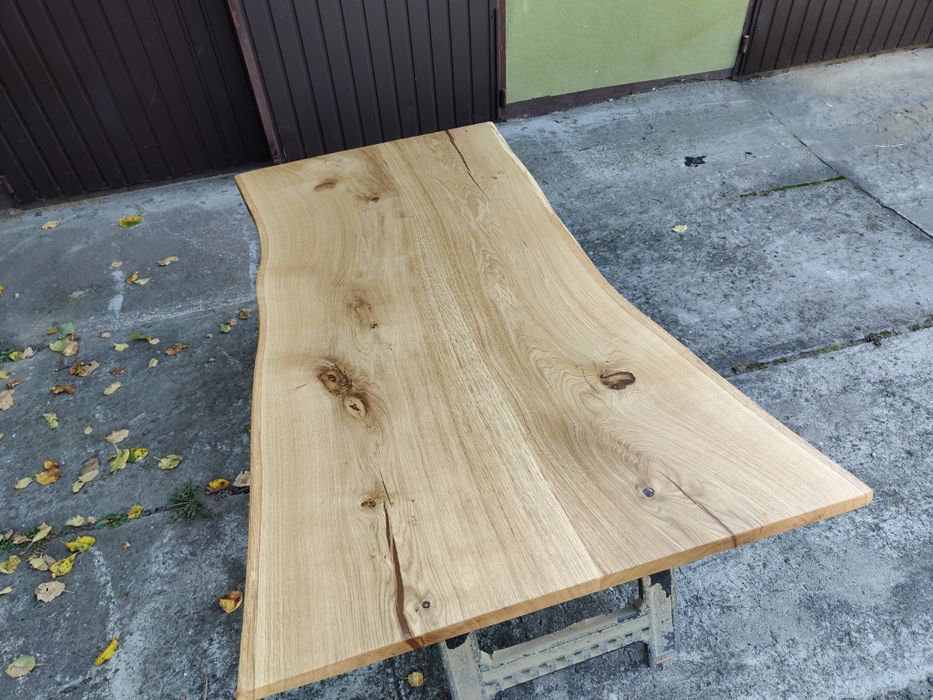 Blat dębowy na stół 188x96-90 Live edge