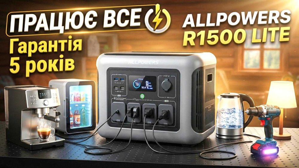 Зарядна станція ALLPOWERS R2500, R1500 LITE,