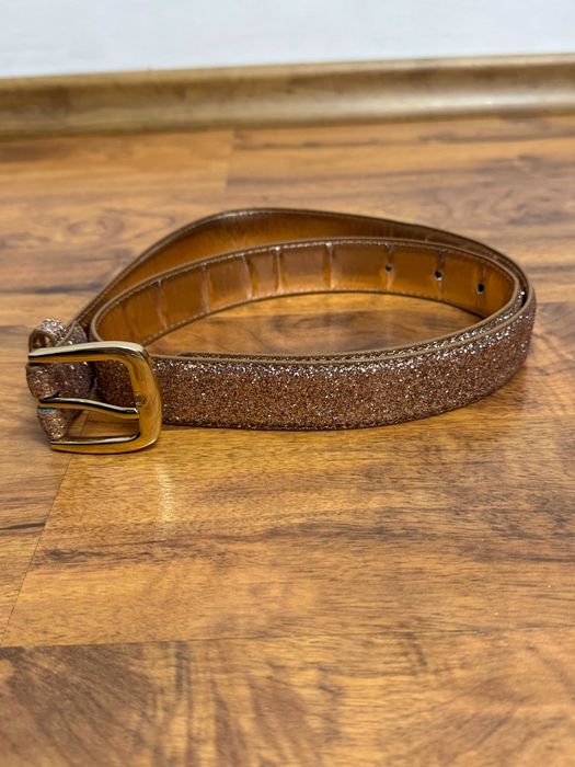 Pasek brokatowy paseczek brokat belt Next rozmiar S 85 cm