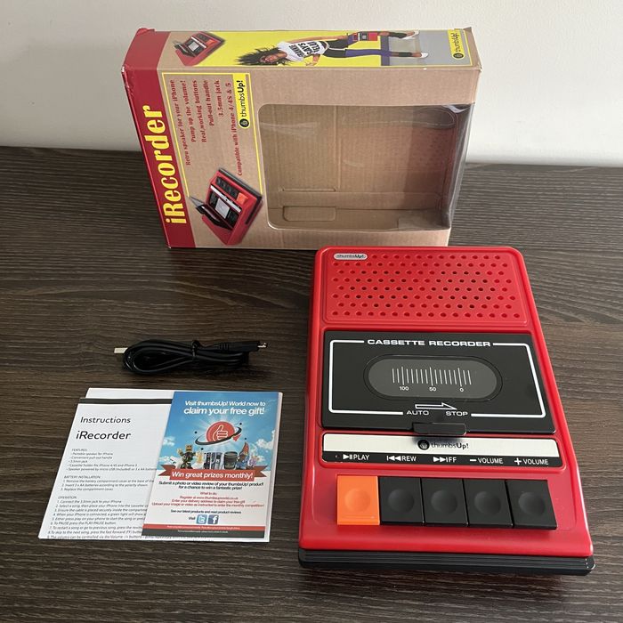 Głośnik retro iRecorder do iPhone 4/4S i 5 - gniazdo 3,5 mm - thumbsUp