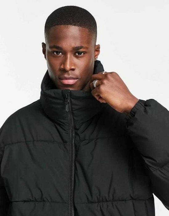 Новая куртка- пуховик abercrombie & fitch ( relaxed fit heavy puffer jacket in black ) c англии xl