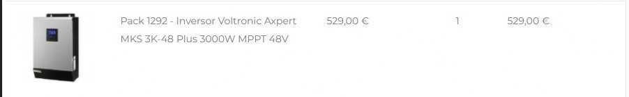 Inversor solar para off-grid - Voltronic Axpert