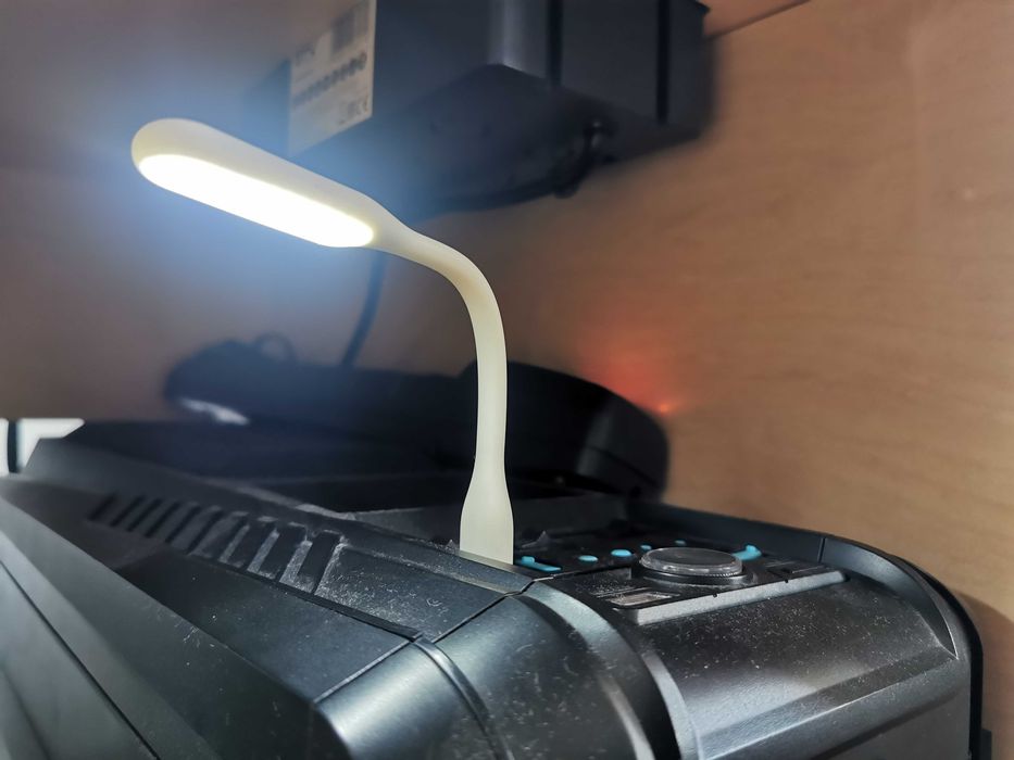 Lampka USB silikonowa - Biała