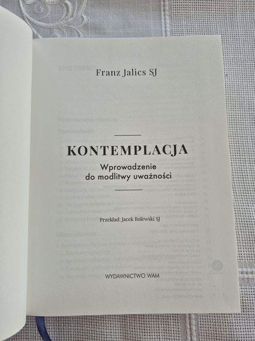 Książka Kontemplacja.