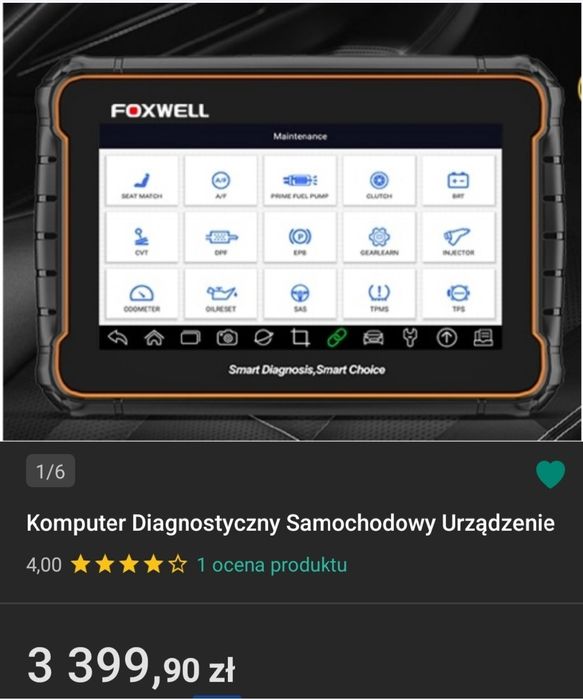 Foxwell GT60 profesjonalne narzędzie diagnostyczne do Wszystkich  Aut