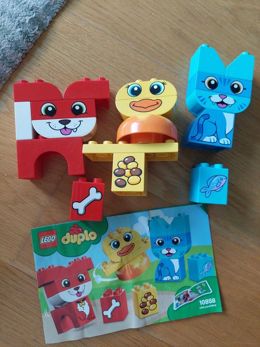 Lego Duplo mix 10858, 10904, 10573 zwierzęta 10847 pociąg