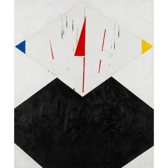 Ignacy Oboz | "Kazimierz Malewicz", olej, 120x100, 2019 certyfikat