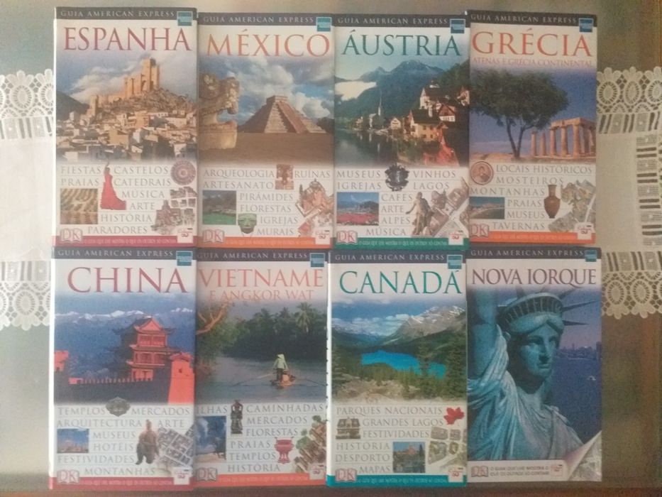 Guias Am.Express,CHINA,VIETNAME,N.IORQUE,Espanha,Canadá,Áustria, Méxic