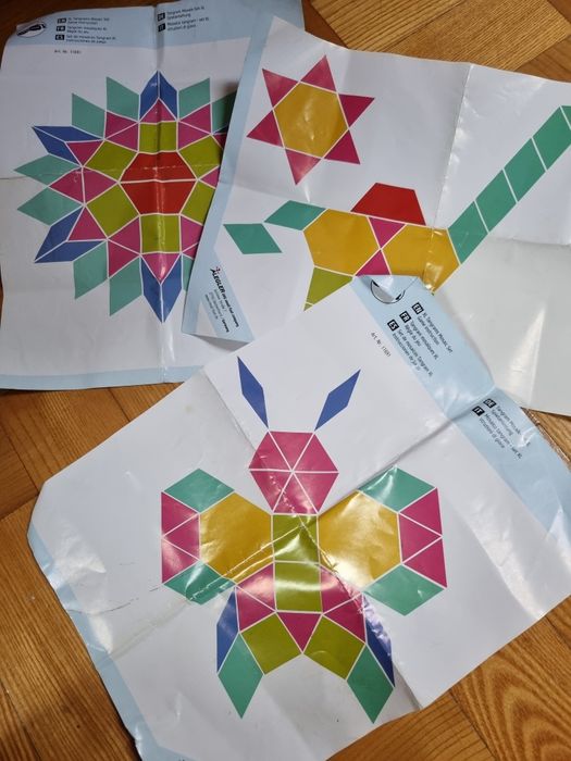 Small foot - Tangram mozaika XL drewniane elementy