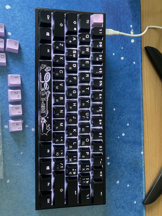 Механическая клавиатура Ducky One 2 Mini на свитчах Cherry MX Blue