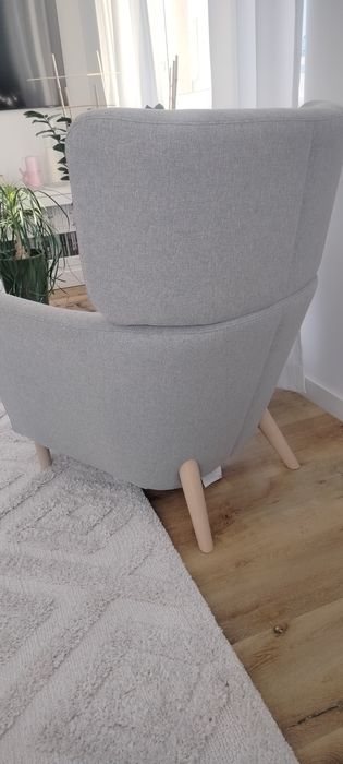 Fotel uszak siwy