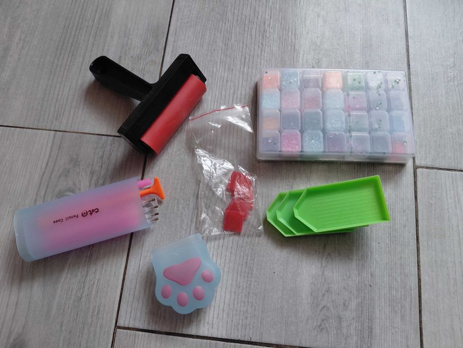 Mega paka zestaw dla dziewczynki zestaw haft diamentowy pop it labubu