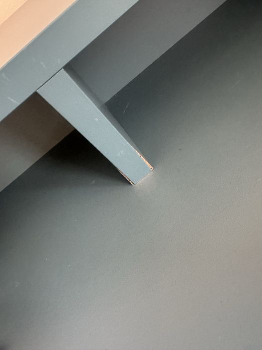Minko biurko niebieskie dla dziecka ikea z nadstawką