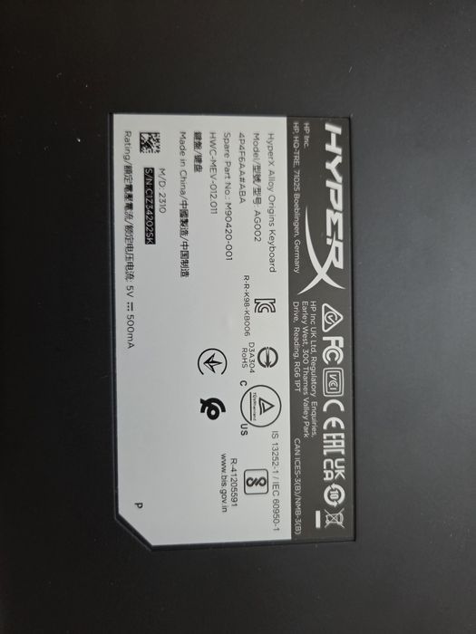 Klawiatura HyperX Alloy Origins Red