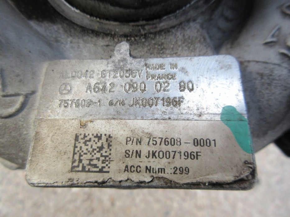 mercedes W211 CLS 219 3.0 cdi v6 turbo turbina z nastawnikiem