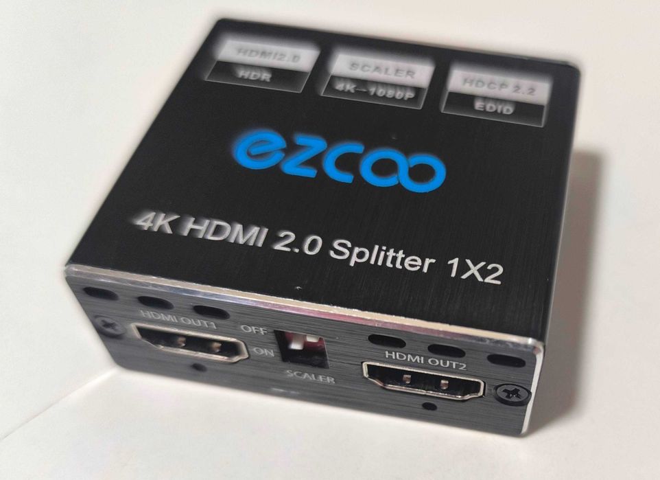 Плата розгалужування HDMI 2.0 Splitter 1x2 EZCOO 4K 60Hz Dolby Atmos