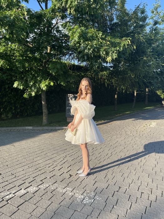 Вечірня сяюча сукня White Angel