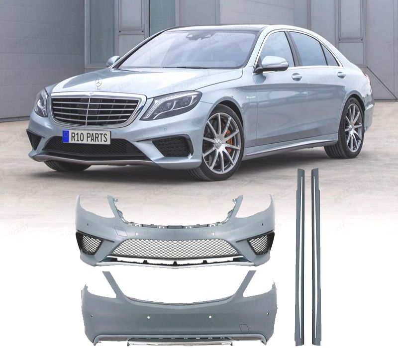 KIT DE CARROÇARIA MERCEDES CLASE S W222 13- LOOK S65 AMG CURTO